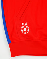 Vintage 2010 Adidas Originals Cuba National Football Embroidered Funnel Neck Flag Track Jacket - L
