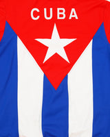 Vintage 2010 Adidas Originals Cuba National Football Embroidered Funnel Neck Flag Track Jacket - L