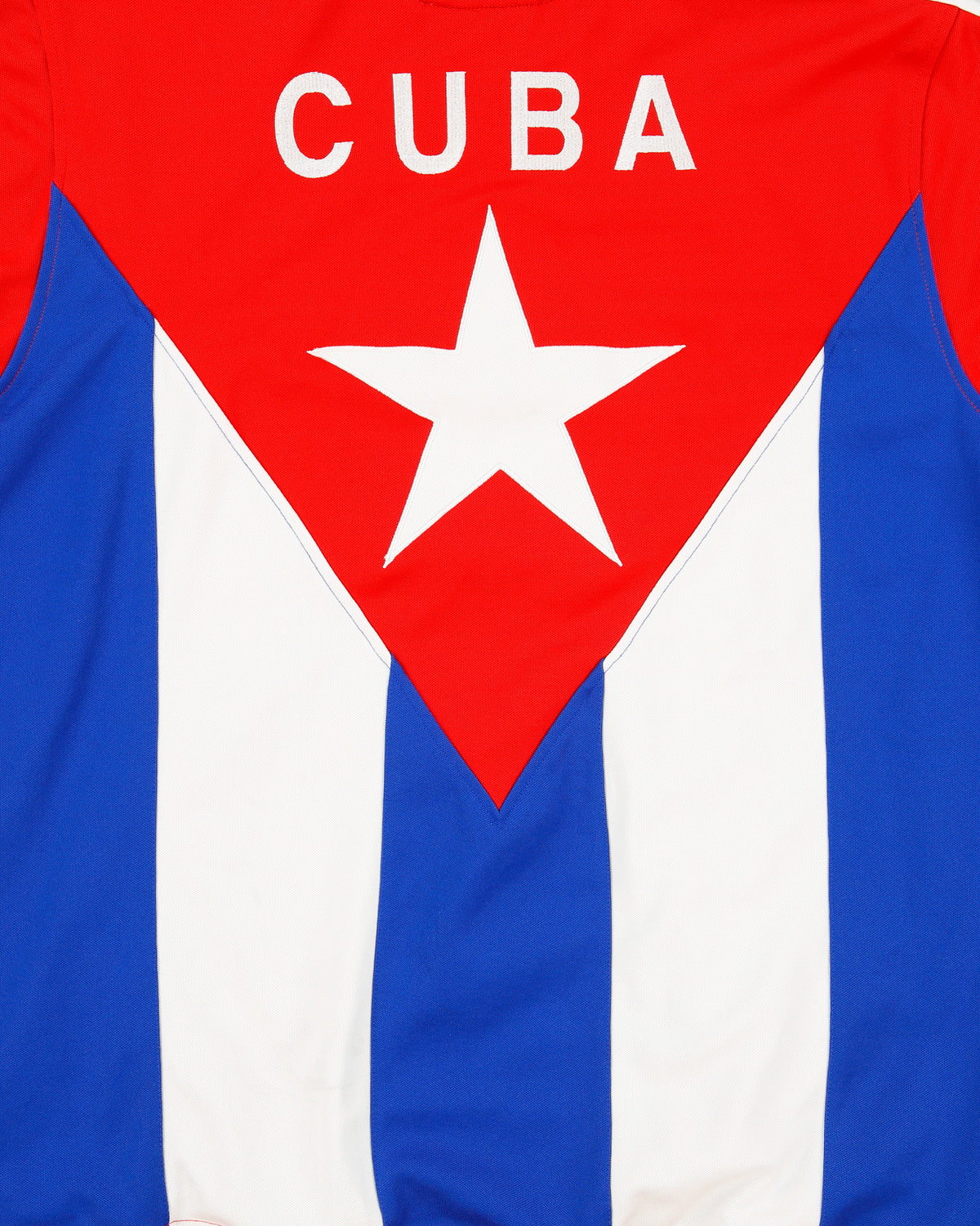 Vintage 2010 Adidas Originals Cuba National Football Embroidered Funnel Neck Flag Track Jacket - L