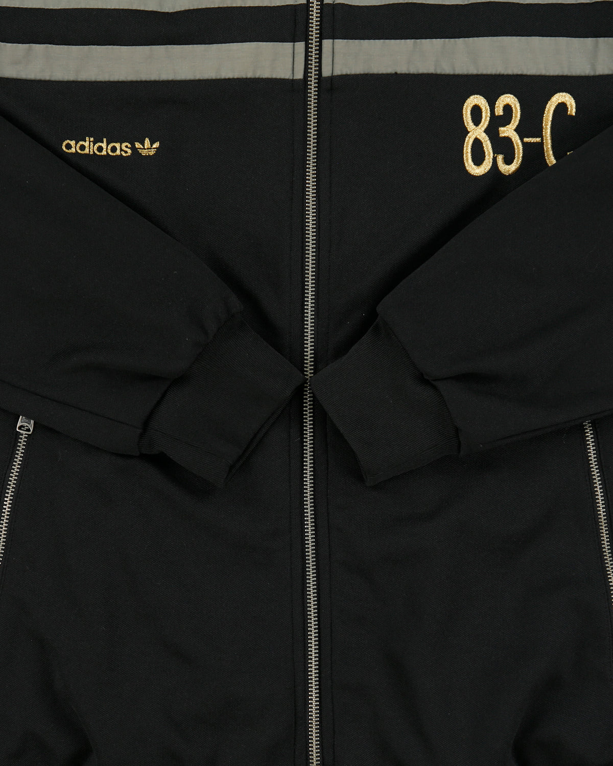Vintage Y2K 00s Adidas Originals 83-C J. Mano Heavyweight Shell Panelled Track Jacket - L