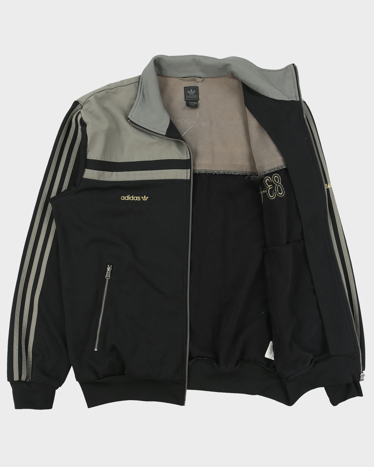 Vintage Y2K 00s Adidas Originals 83-C J. Mano Heavyweight Shell Panelled Track Jacket - L