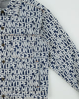 Fall 2018 Opening Ceremony Monogram Snap Button Denim Trucker Jacket - XS