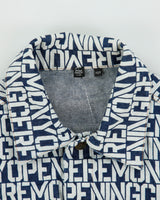 Fall 2018 Opening Ceremony Monogram Snap Button Denim Trucker Jacket - XS