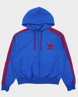 Vintage Y2K 00s Adidas Originals Classic Trefoil Hooded Track Jacket - XXL