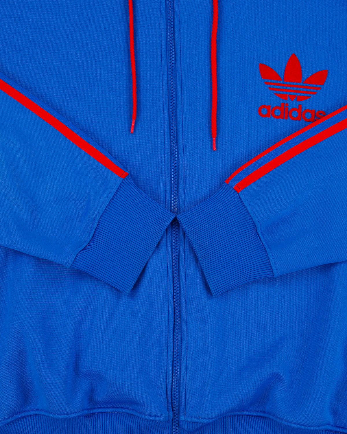 Vintage Y2K 00s Adidas Originals Classic Trefoil Hooded Track Jacket - XXL