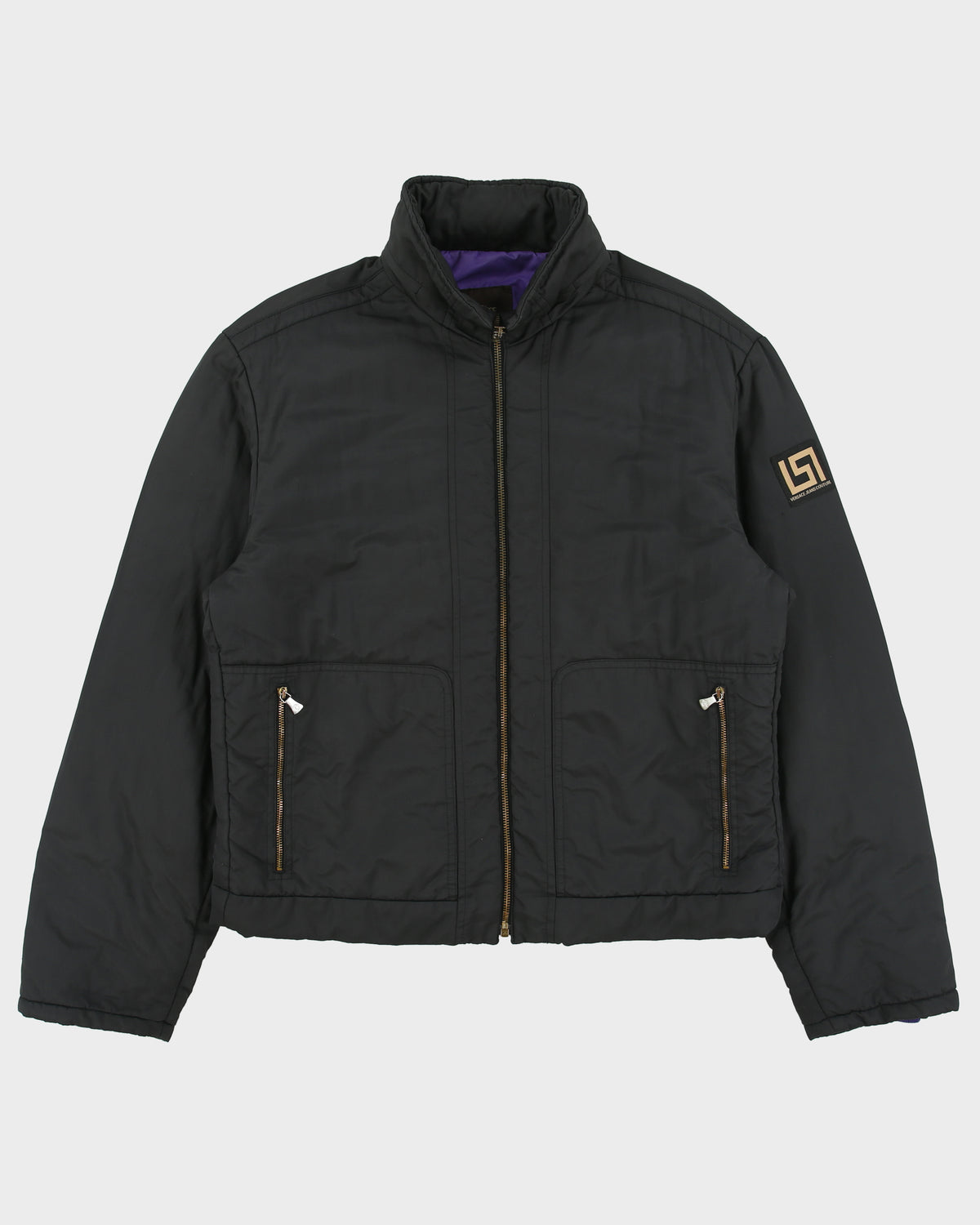 Vintage Y2K 00s Versace Jeans Couture Soft Shell Boxy Puffer Jacket - M