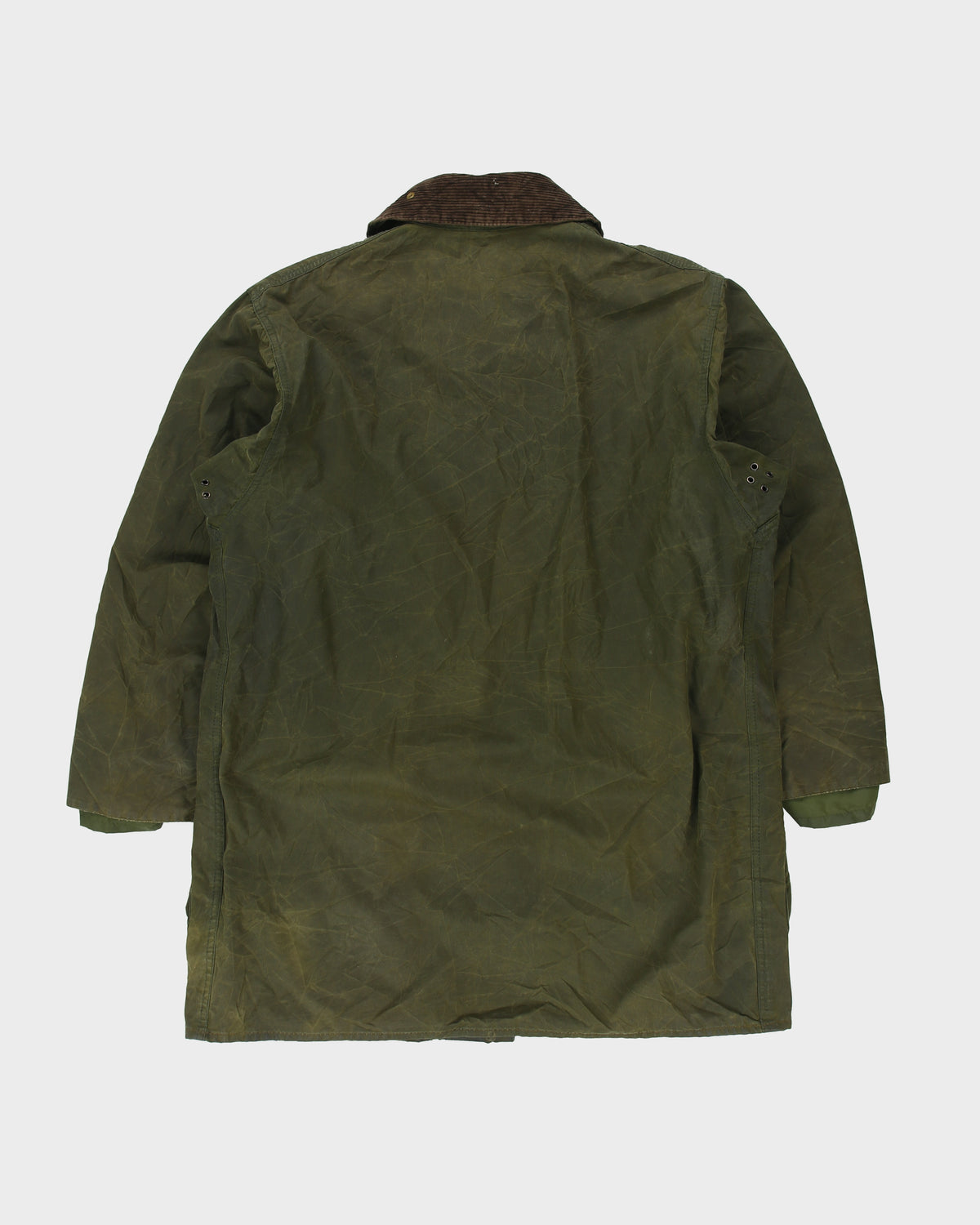 Vintage Y2K 00s Barbour Border Tartan Lined Made In England Waxed Jacket - XL