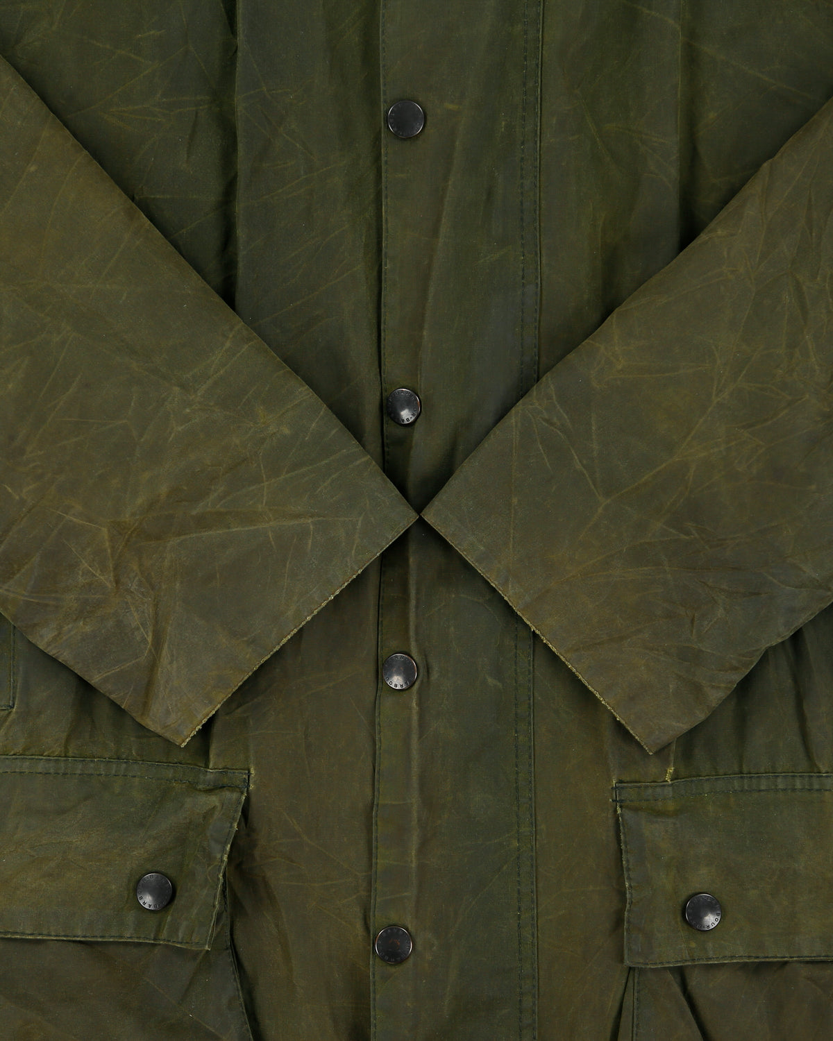 Vintage Y2K 00s Barbour Border Tartan Lined Made In England Waxed Jacket - XL