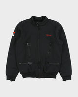 Vintage Y2K 00s Adidas Originals Neoprene Team Cafe Racer Moto Jacket - M