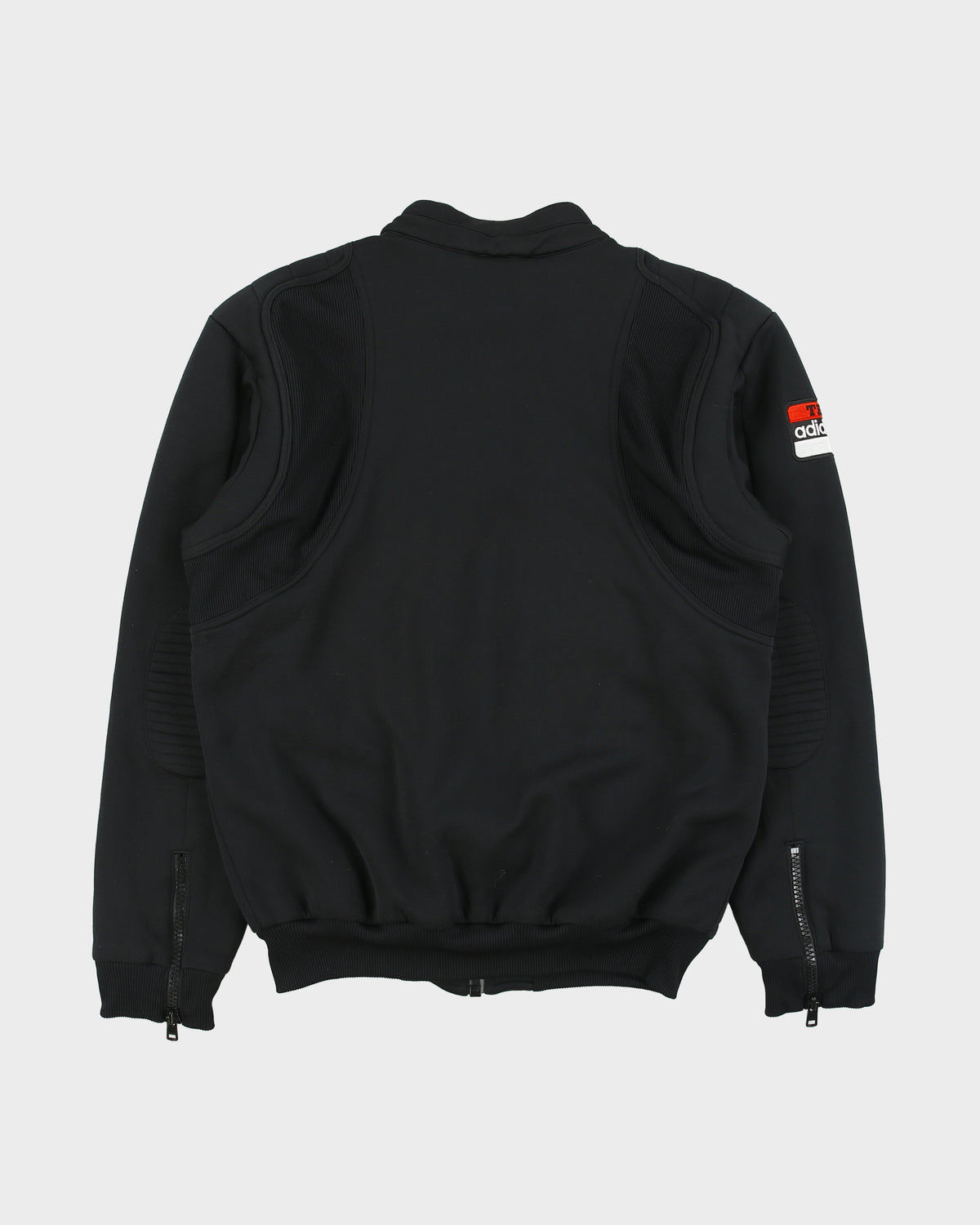 Vintage Y2K 00s Adidas Originals Neoprene Team Cafe Racer Moto Jacket - M