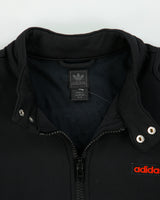 Vintage Y2K 00s Adidas Originals Neoprene Team Cafe Racer Moto Jacket - M