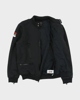 Vintage Y2K 00s Adidas Originals Neoprene Team Cafe Racer Moto Jacket - M