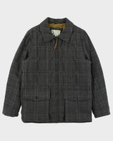 Vintage Eddie Bauer Plaid Wool EB550 Goose Down Yukon Puffer Jacket - M