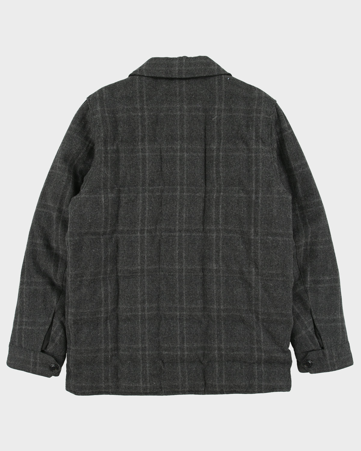 Vintage Eddie Bauer Plaid Wool EB550 Goose Down Yukon Puffer Jacket - M