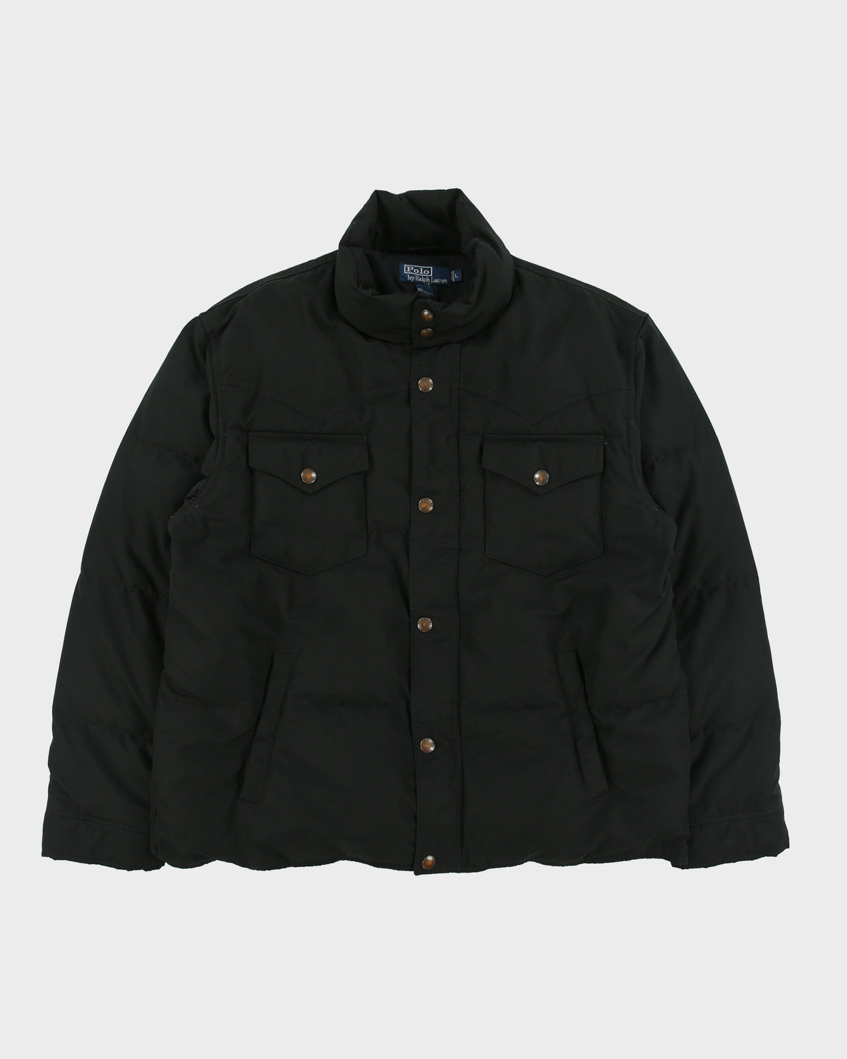 Vintage Y2K 00s Polo Ralph Lauren Down Filled Western Puffer Jacket - L