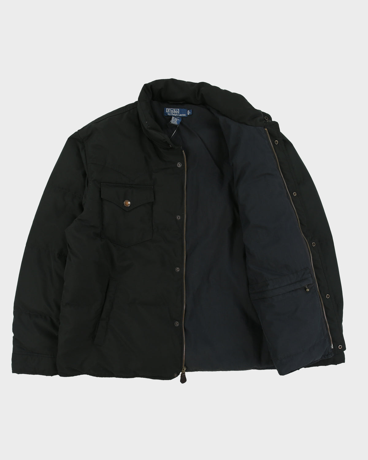 Vintage Y2K 00s Polo Ralph Lauren Down Filled Western Puffer Jacket - L