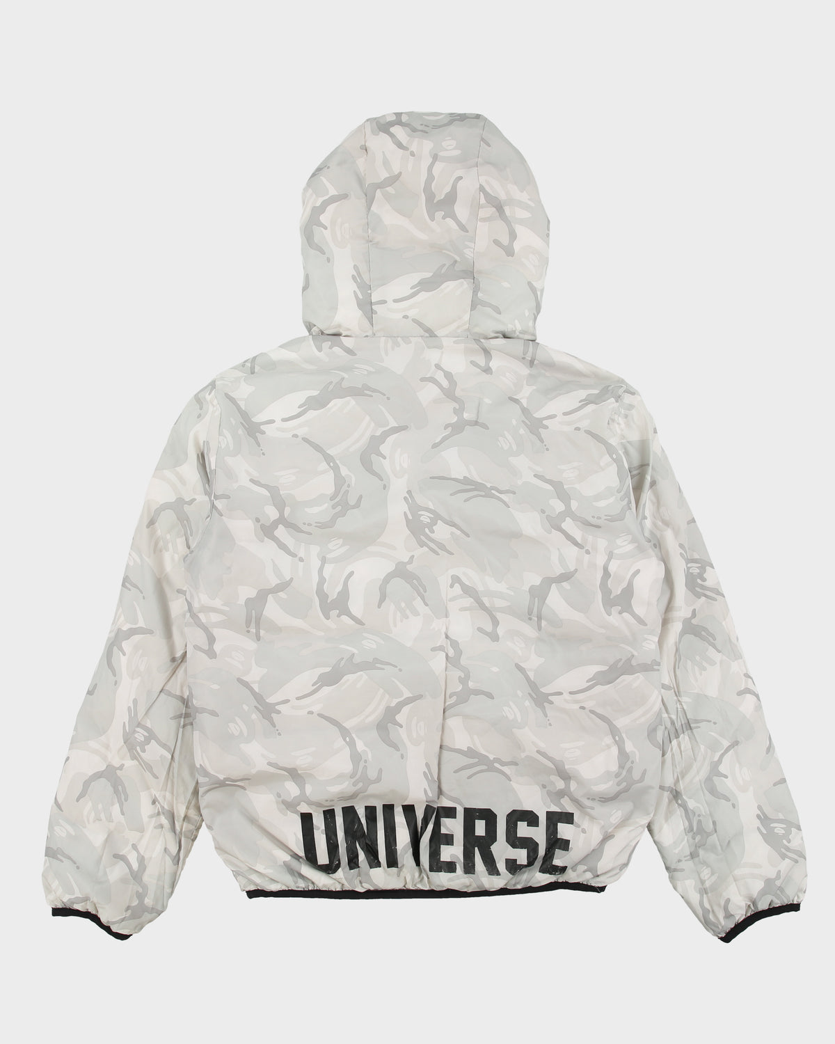 Aape By A Bathing Ape Reversible Camo Goose Down Hooded Puffer Jacket - M