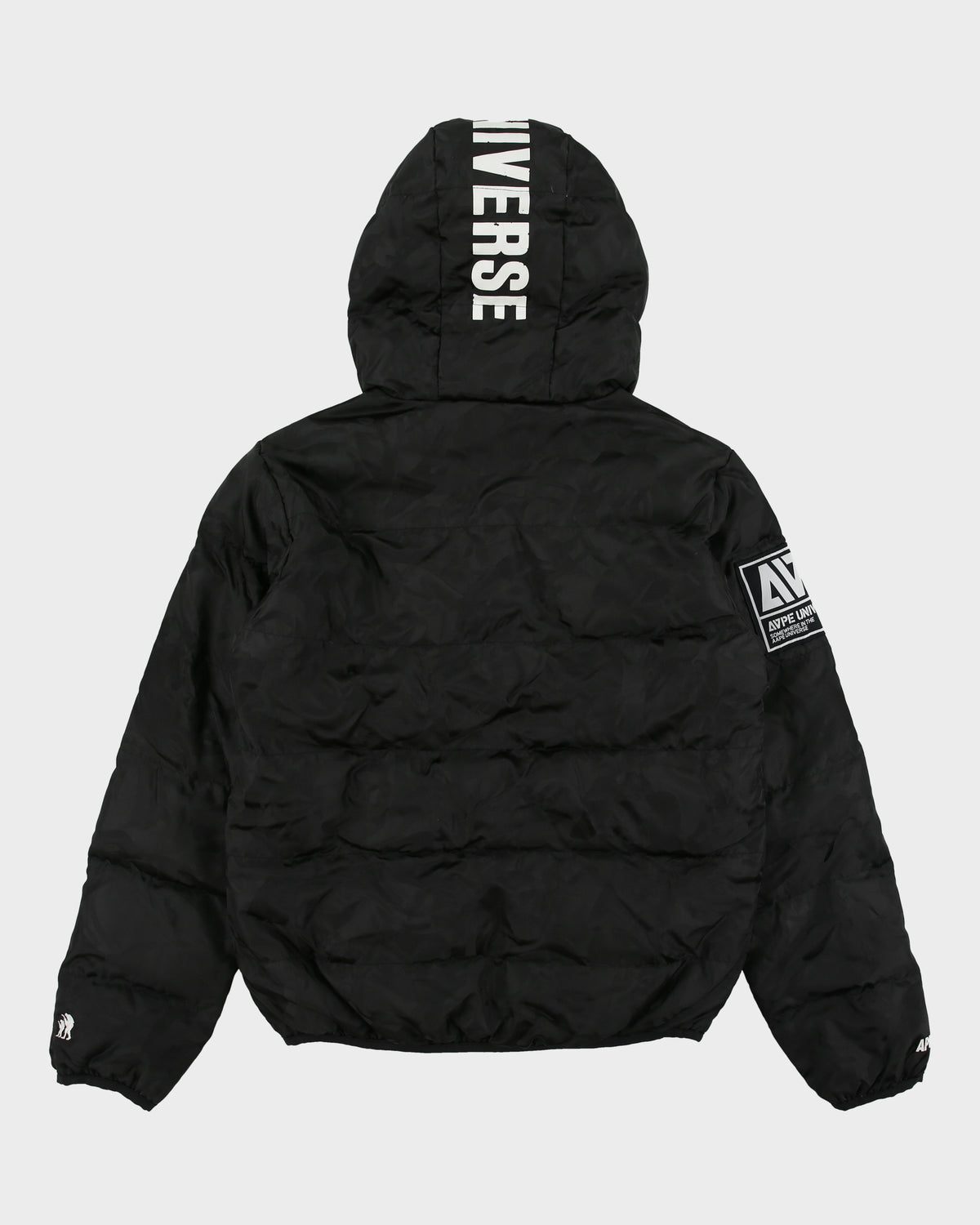 Aape By A Bathing Ape Reversible Camo Goose Down Hooded Puffer Jacket - M