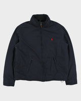 Vintage Y2K 00s Polo Ralph Lauren Insulated Fleece Lined Soft Shell Harrington Jacket - L