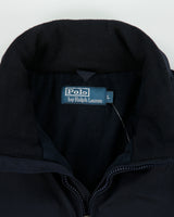 Vintage Y2K 00s Polo Ralph Lauren Insulated Fleece Lined Soft Shell Harrington Jacket - L