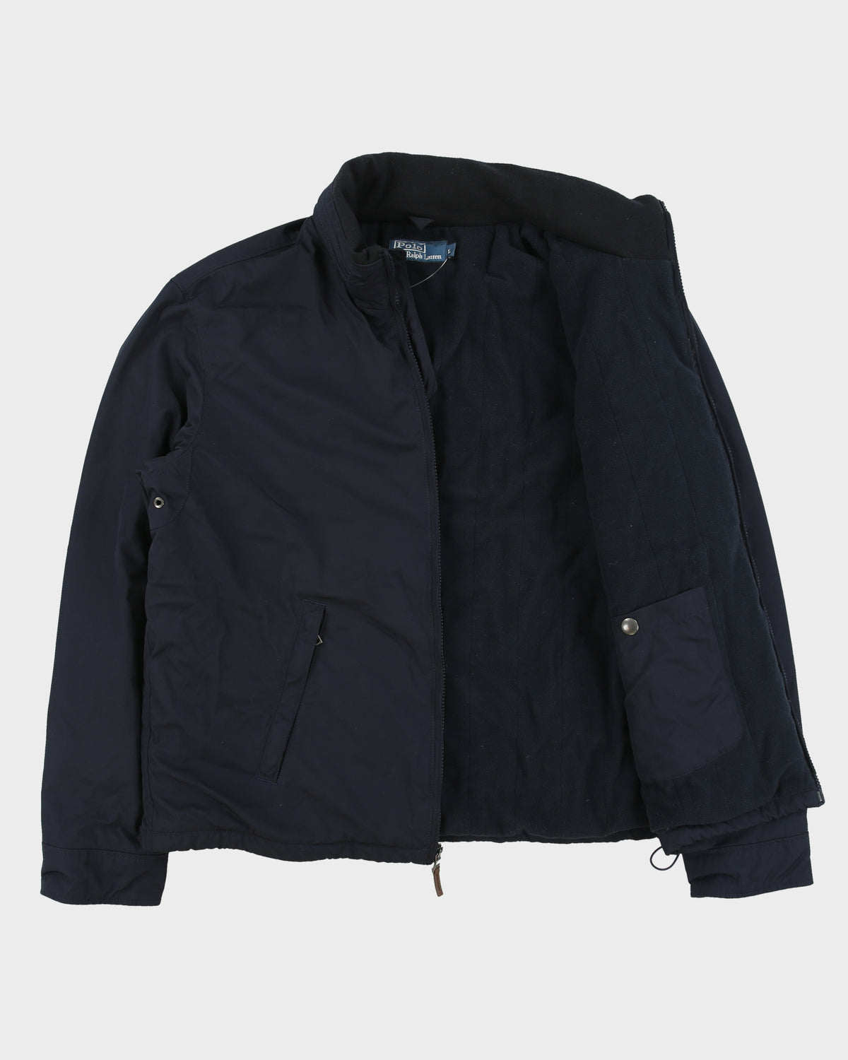 Vintage Y2K 00s Polo Ralph Lauren Insulated Fleece Lined Soft Shell Harrington Jacket - L