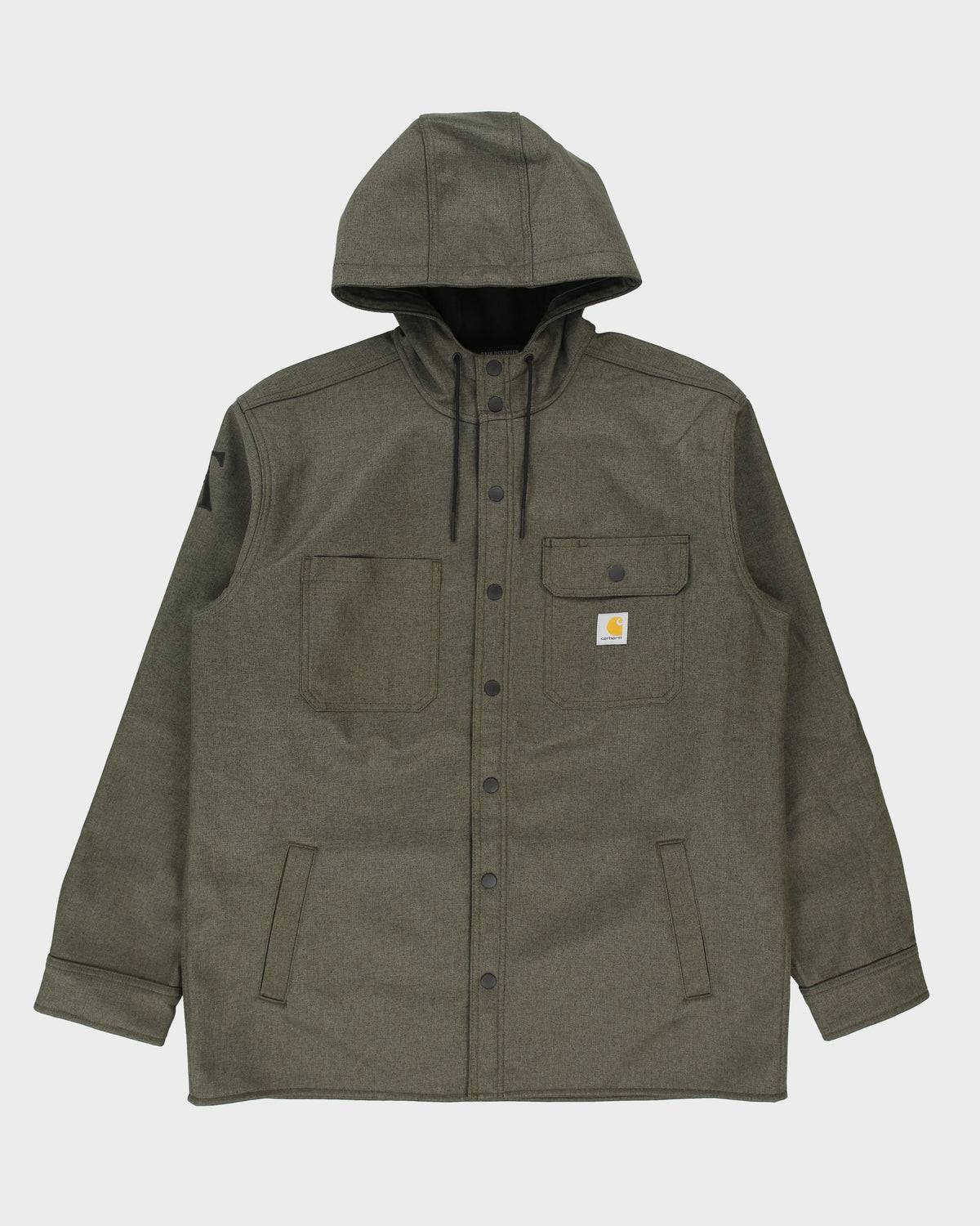 Carhartt Moss Fleece Lined Relaxed Fit Hooded Rain Defender Shacket - L