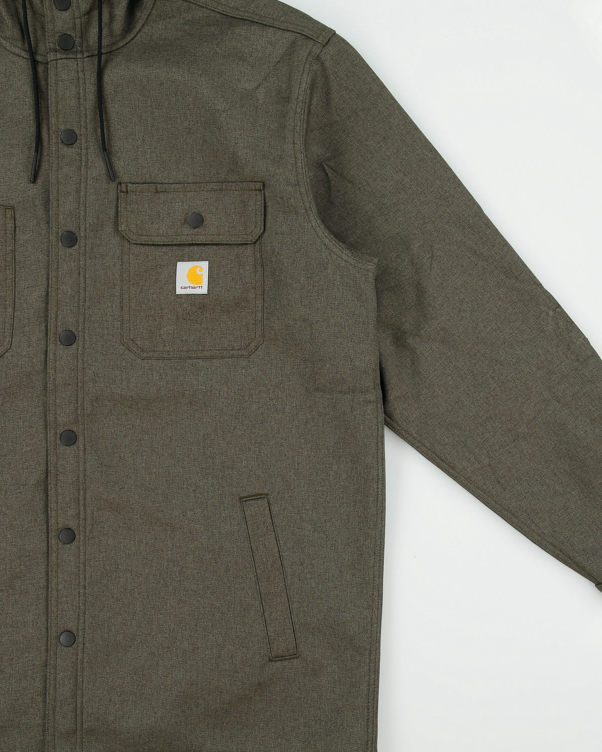 Carhartt Moss Fleece Lined Relaxed Fit Hooded Rain Defender Shacket - L