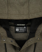 Carhartt Moss Fleece Lined Relaxed Fit Hooded Rain Defender Shacket - L