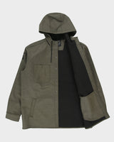 Carhartt Moss Fleece Lined Relaxed Fit Hooded Rain Defender Shacket - L