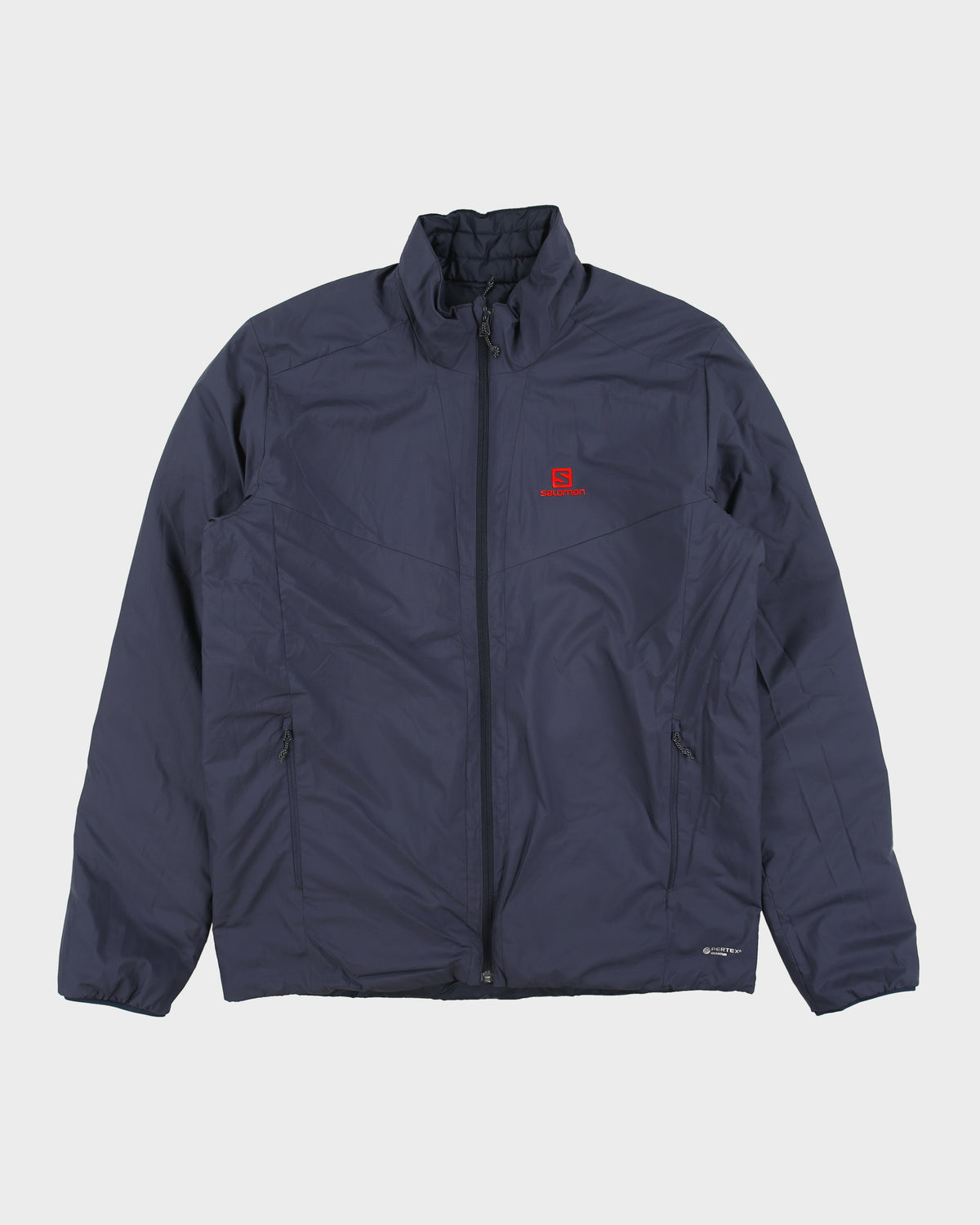 Salomon Navy Reversible Pertex Quantum Stormloft Insulated Drfiter Puffer Jacket - L