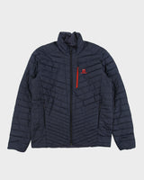 Salomon Navy Reversible Pertex Quantum Stormloft Insulated Drfiter Puffer Jacket - L