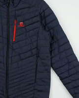 Salomon Navy Reversible Pertex Quantum Stormloft Insulated Drfiter Puffer Jacket - L