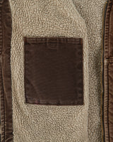 Vintage Carhartt V26 DKB Sherpa Lined Sandstone Duck Canvas Work Gilet - L