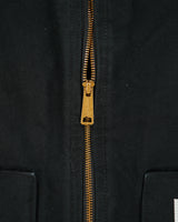 Vintage Carhartt V01 BLK Arctic Lined Rugged Firm Duck Canvas Work Gilet - XL