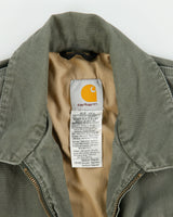 Vintage 2007 Y2K Carhartt J169 Dark Moss Detroit Style Soft Duck Canvas Hamilton Jacket - M