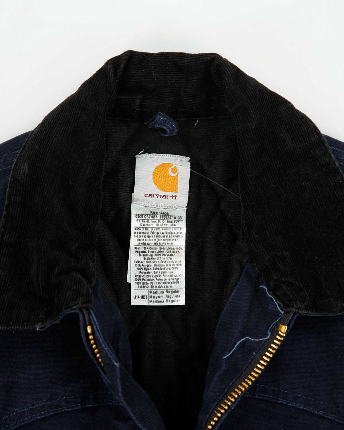 Vintage 2006 Y2K Carhartt J14 MDT Quilted Rugged Sandstone Duck Canvas Sante Fe Jacket - M