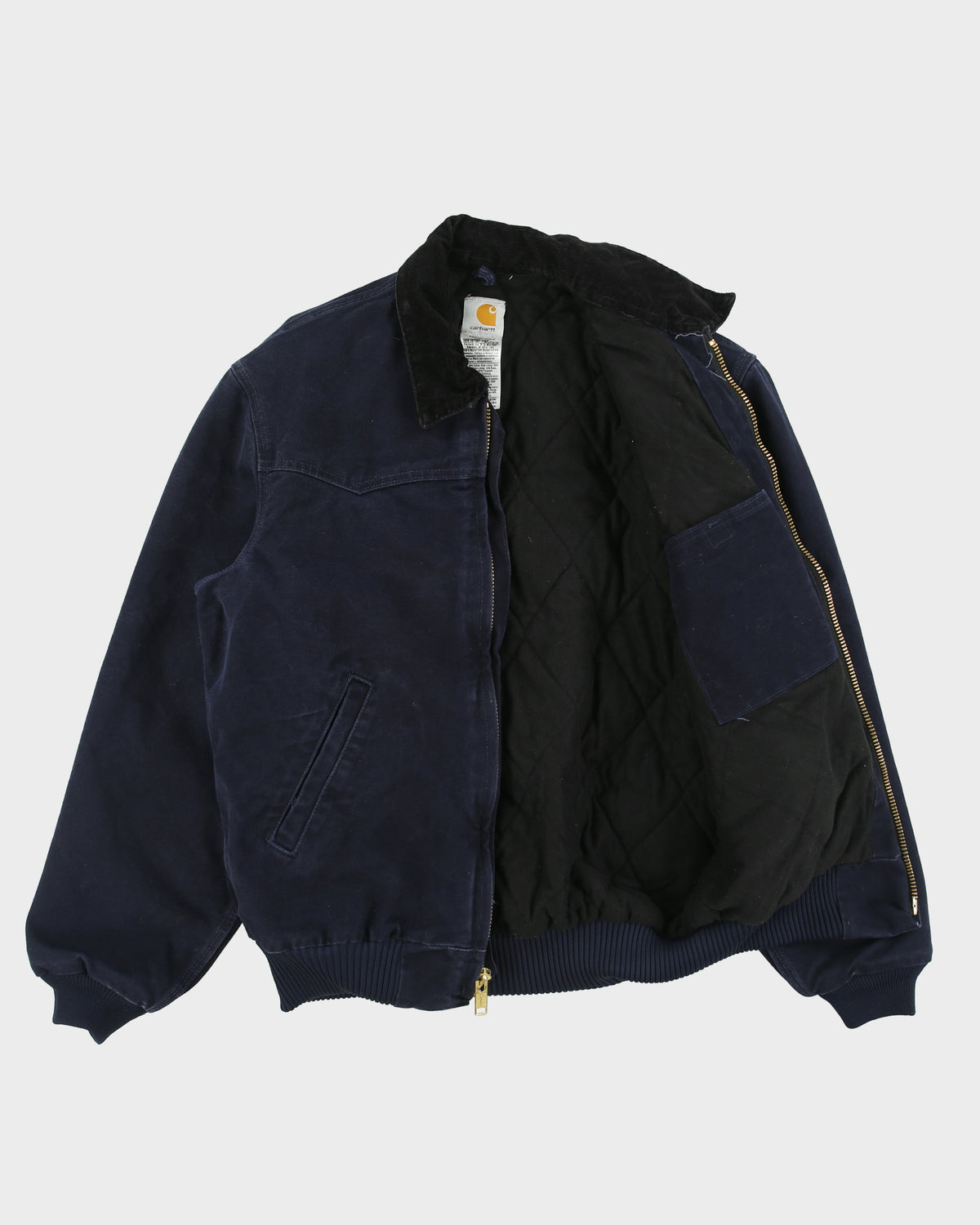Vintage 2006 Y2K Carhartt J14 MDT Quilted Rugged Sandstone Duck Canvas Sante Fe Jacket - M