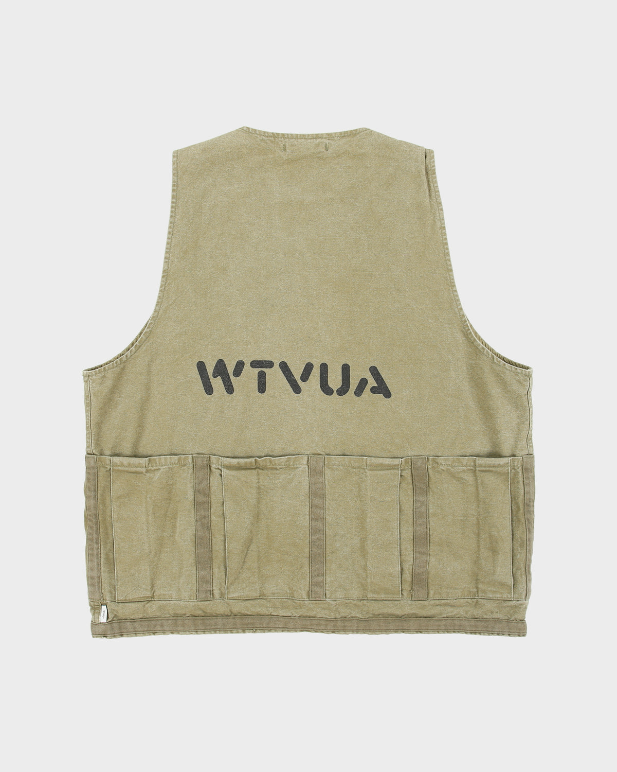 S/S2021 WTAPS Olive Drab Cotton Oxford Made In Japan Tactical Rack Vest - XL
