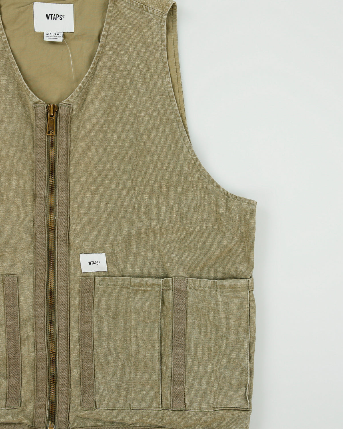 S/S2021 WTAPS Olive Drab Cotton Oxford Made In Japan Tactical Rack Vest - XL