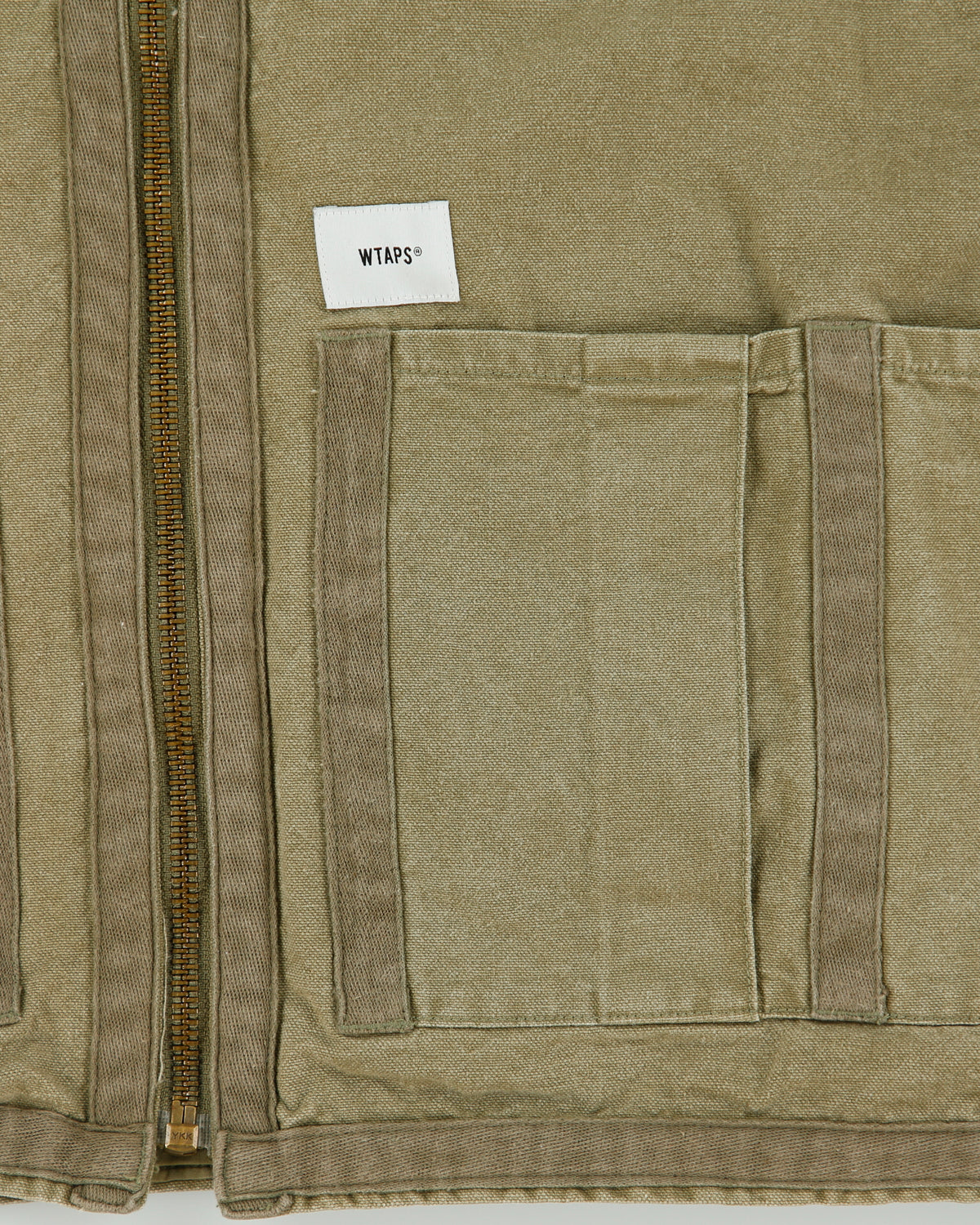 S/S2021 WTAPS Olive Drab Cotton Oxford Made In Japan Tactical Rack Vest - XL
