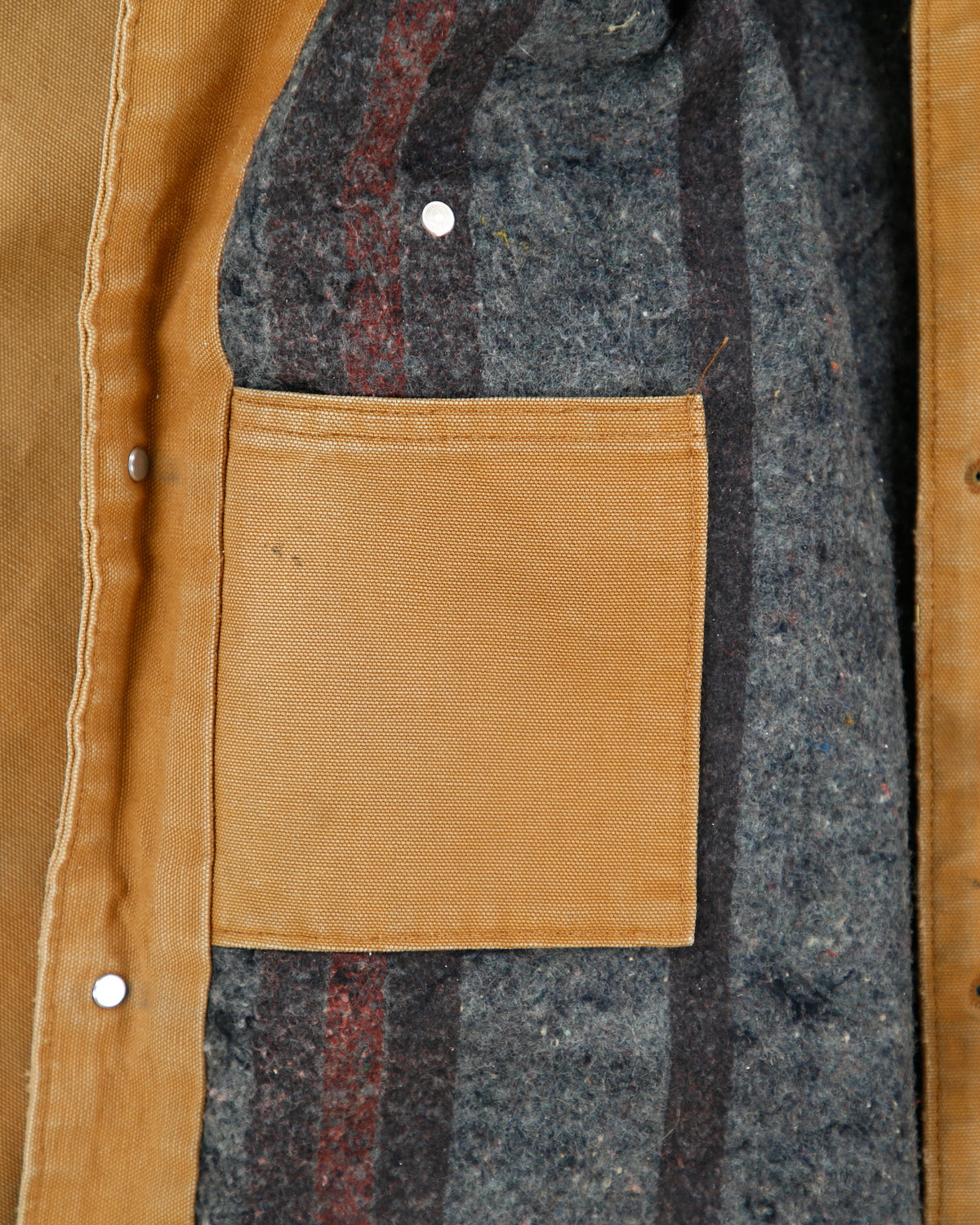 Vintage 1998 Carhartt C01 BRN Blanket Lined Distressed Firm Duck Canvas Union Made In USA Chore Jacket - XL