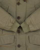 Eddie Bauer 1942 EB Originals B-9 Model Khaki WWII Goose Down Faux Fur US Military Parka - L
