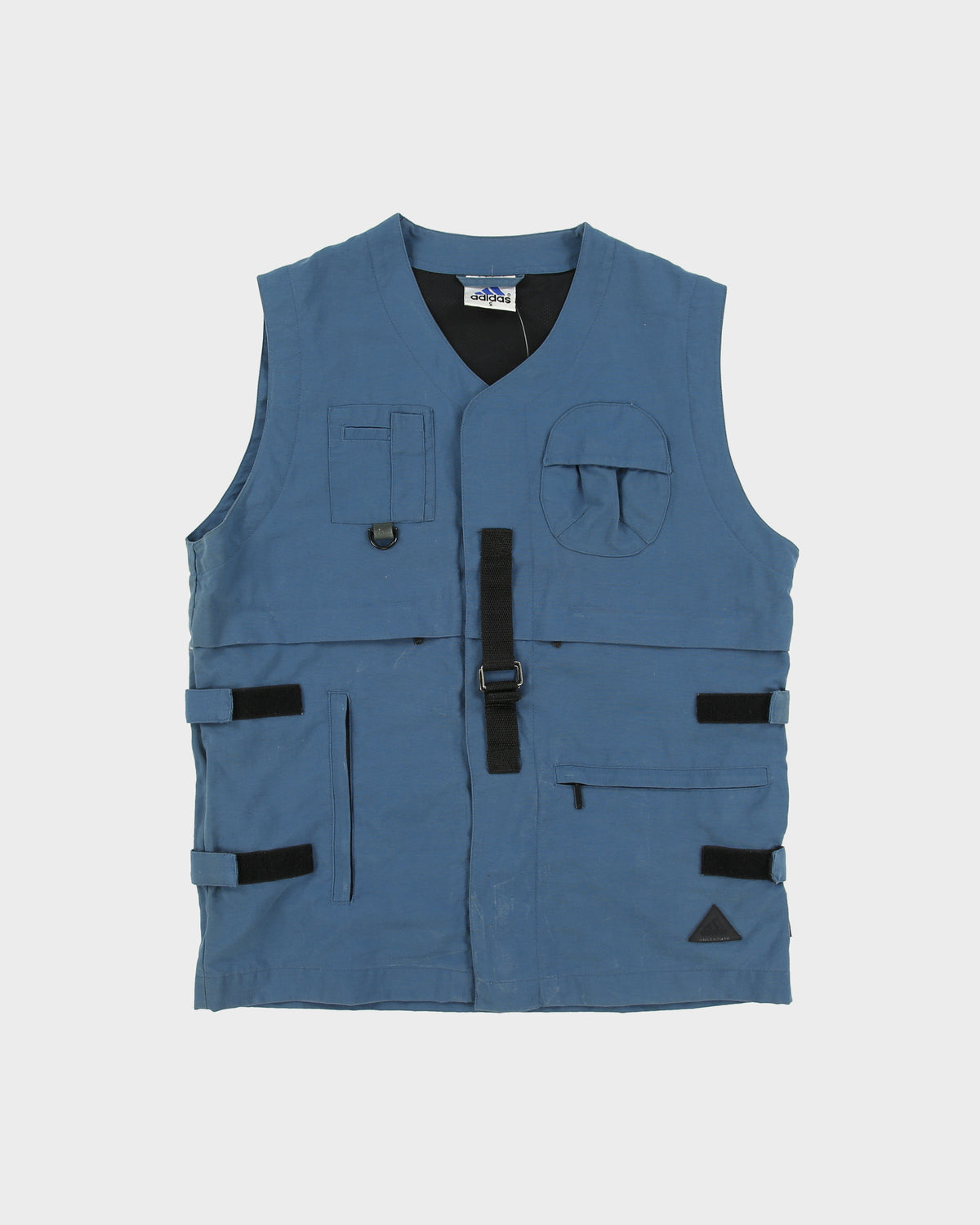 Vintage 1990s Adidas Adventure Teal Canvas Climalite Tactical Trekking Vest - S