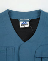 Vintage 1990s Adidas Adventure Teal Canvas Climalite Tactical Trekking Vest - S