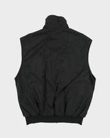 Vintage 1990s Columbia Reversible Aztec Fleece Shell Ribbed Gilet - L