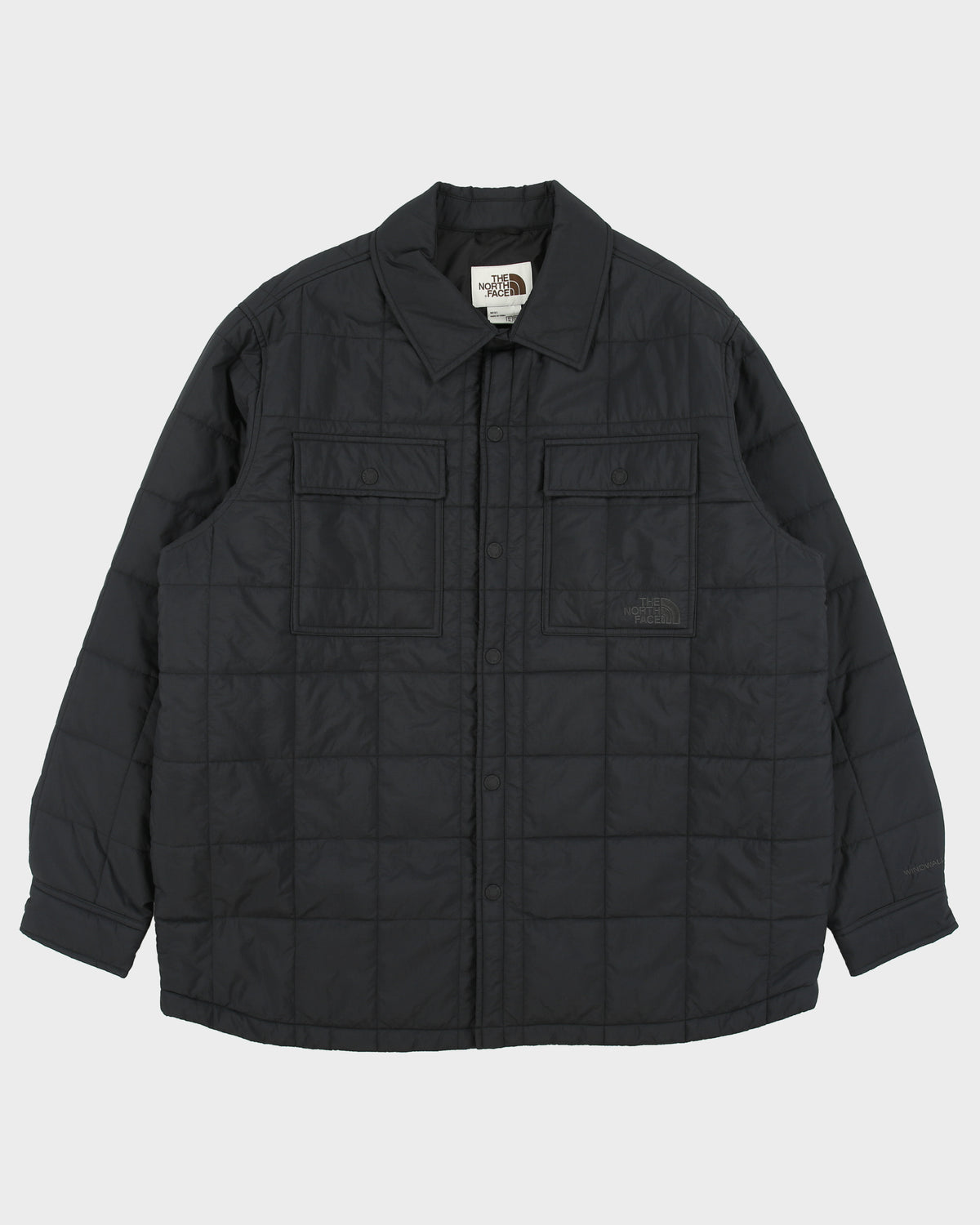 The North Face Grid Shell Snap Button Windwall Puffer Jacket - XL