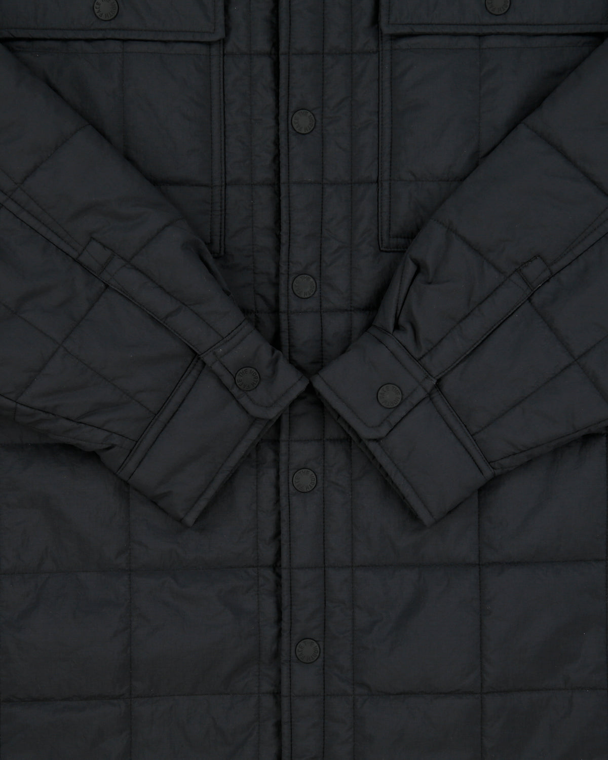 The North Face Grid Shell Snap Button Windwall Puffer Jacket - XL