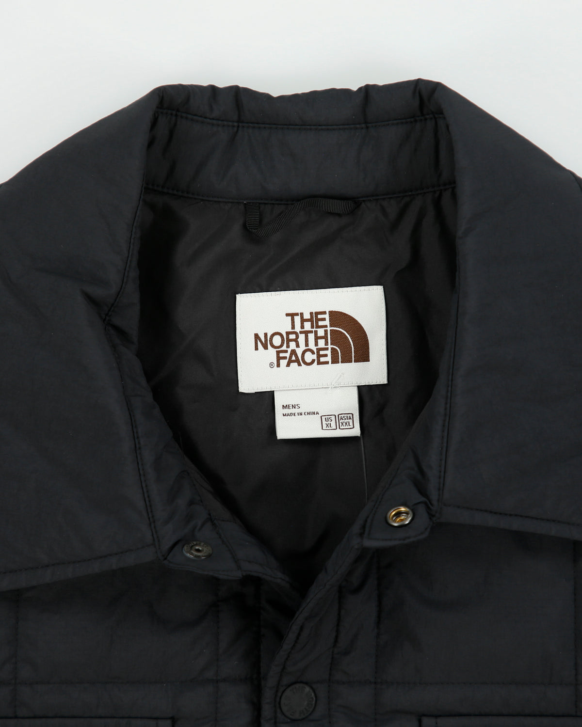 The North Face Grid Shell Snap Button Windwall Puffer Jacket - XL