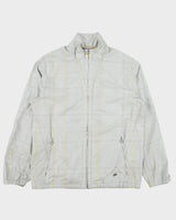 Vintage Y2K 00s Nike Plaid Shell Metal Swoosh Windbreaker Jacket - L