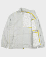 Vintage Y2K 00s Nike Plaid Shell Metal Swoosh Windbreaker Jacket - L